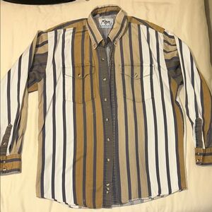 Roper Men's Multicolor Striped Button Down Shirt